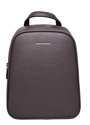 Рюкзак молодежный из искусственной кожи фиолетовый арт.hs3496 purple karlos marconi (китай)