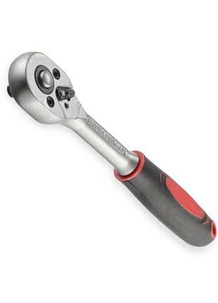 Трещетка с квадратом 1/4" 24 зуба 150 мм crv intertool