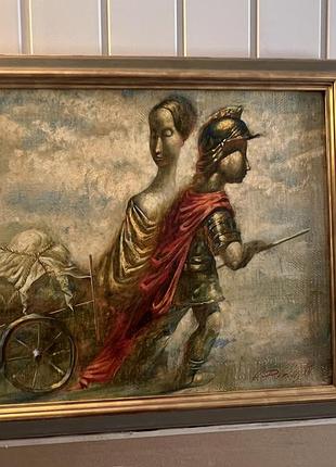 Картина александра добродия «античные мотивы», 2011 г., масло, в раме 2