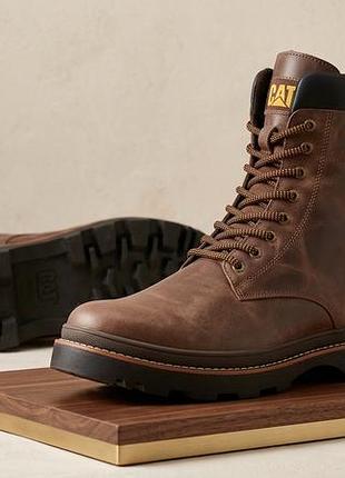 Черевики чоловічі зимові caterpillar casual brown marble