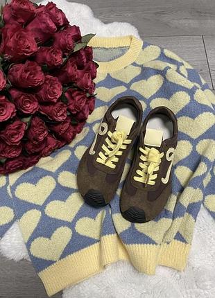 Кроссовки loewe новые шоколад 7