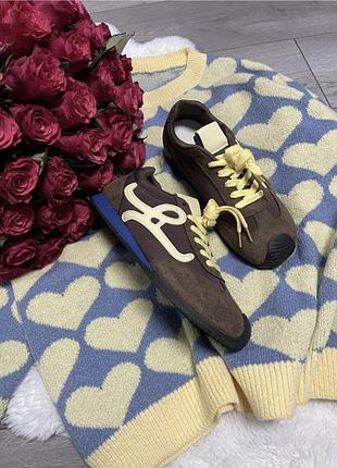 Кроссовки loewe новые шоколад 8