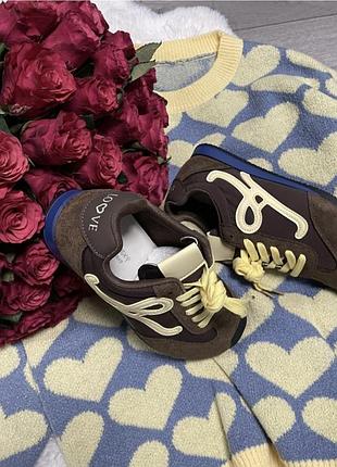 Кроссовки loewe новые шоколад 5
