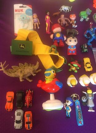 Мега лот игрушек hot wheels, hasbro, mattel, nerf, marvel, tolo, dinky toys original 2