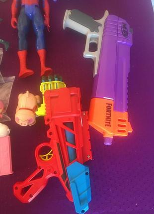 Мега лот игрушек hot wheels, hasbro, mattel, nerf, marvel, tolo, dinky toys original 4