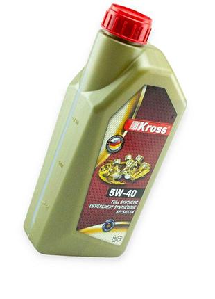 Олива моторна kross 5w-40 full synthetic sn, ci-4 1л