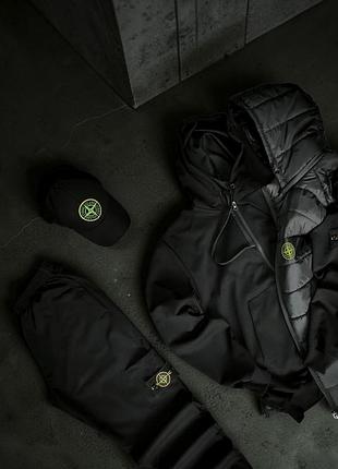 Чоловічий спортивний костюм stone island + жилетка