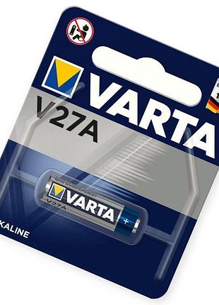 Батарейка "а 27" щелочная 12v микропальчик varta блистер (в брелок сигналки)