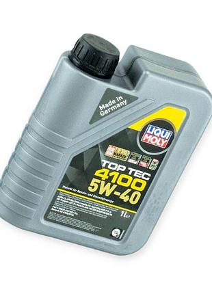 Масло моторное liqui moly 5w-40 top tec 4100 1л