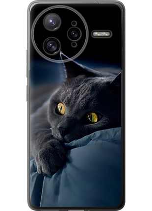Чехол на xiaomi redmi k80 pro дымчатый кот "825u-4145-851"