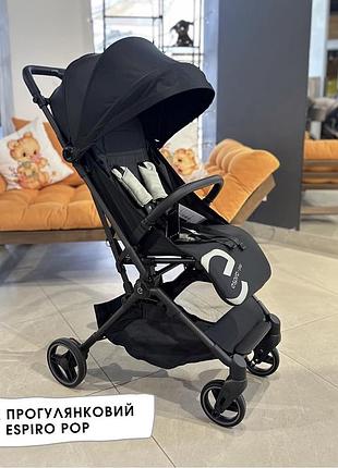 Прогулочная коляска espiro pop 10 black lucerice