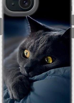 Чохол на iphone 15 plus димчастий кіт "825pm-3097-851"