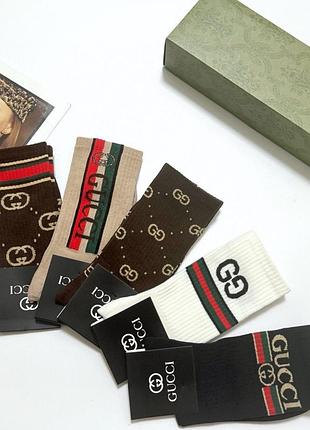 Носки премиум ( набор носков подарочный) gucci 5