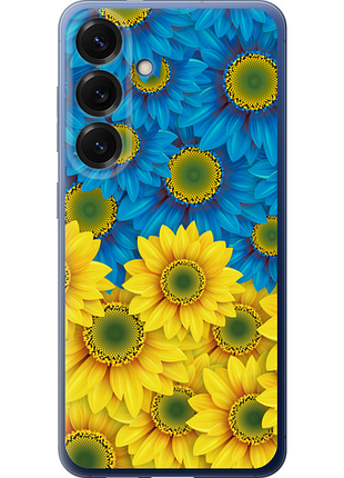 Чохол на samsung galaxy s25 plus жовто-блакитні квіти "1048u-3826-851"