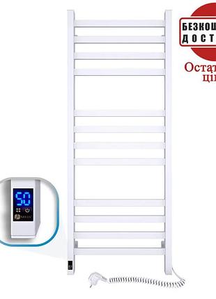 Сушарка для рушників електро navin авангард 48*120 sensor таймер, білий правий (вуглецева сталь) україна