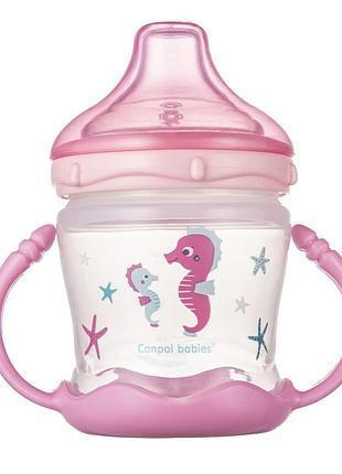 Кружка непроливайка - canpol babies sweet fun - 180 мл рожева