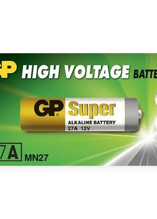 Батарейка "а 27" щелочная 12v микропальчик gp highvoltage alkaline блистер (в брелок сигналки)