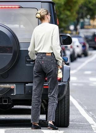 Винтаж. культовые джинсы levi’s 501 / w28 l30 / made in Ausa / 100% cotton / серый-faded black