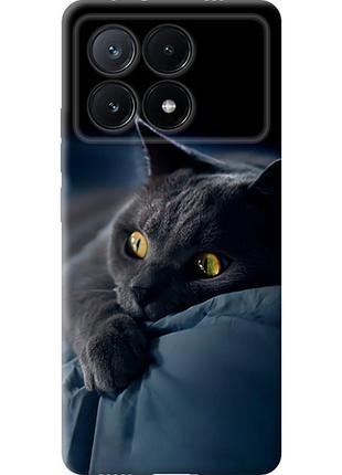 Чехол на xiaomi poco x6 pro дымчатый кот "825u-3497-851"