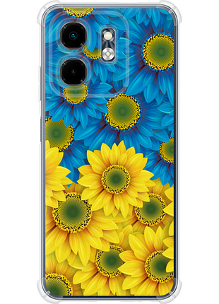 Чохол на infinix smart 9 жовто-блакитні квіти "1048u-3809-851"
