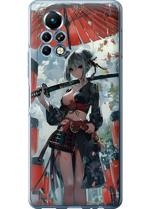 Чехол на infinix note 11 pro гейша-воин "6124u-2865-851"