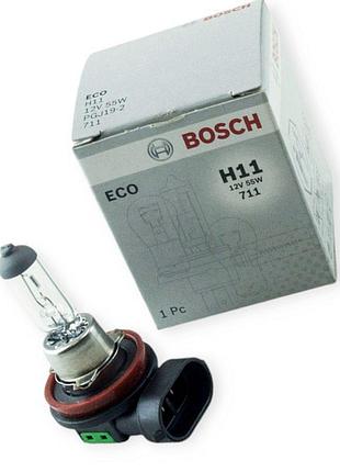 Автолампа h11 12v 55w bosch eco
