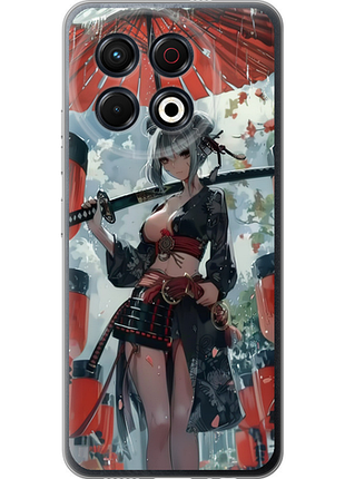 Чохол на tecno spark 30 pro 4g гейша-воїн "6124u-3895-851"