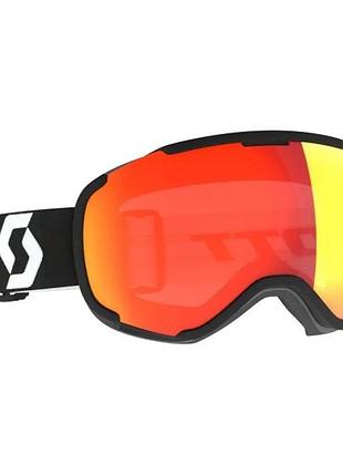 Маска горнолыжная scott faze ii ls mineral black/white / amp ls red chrome s2-3