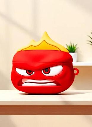 Чохол для навушників думками навиворіт inside out головоломка гнів футляр для навушників захисний силікон