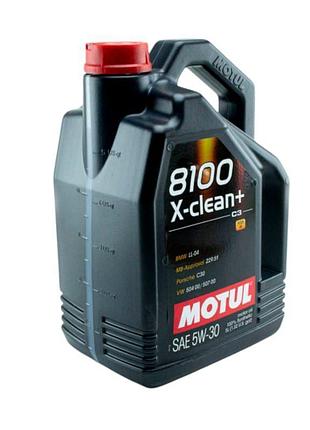Масло motul 5w-30 8100 x-clean+ (5л)
