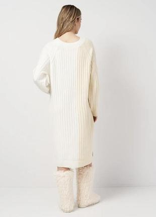 Теплое с разрезами по бокам платье 👗 4