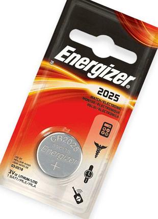 Батарейка "таблетка" літієва 3.0v cr2025 блістер energizer