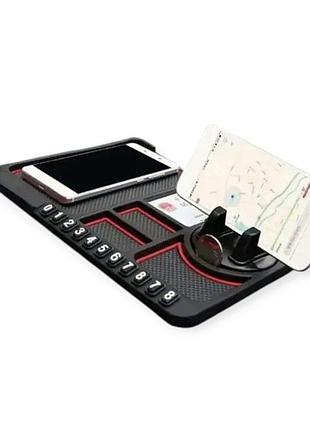 Коврик на торпеду scratch mat 180х250мм красный