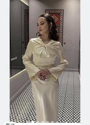 Шикарна сатинова сукня