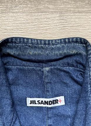 Двухбортний піджак з деніму jil sander + 2
