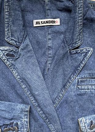 Двухбортний піджак з деніму jil sander + 3