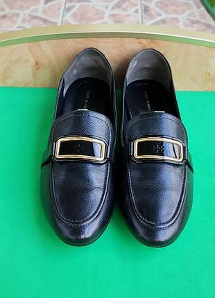 Лофери tory burch georgia loafers leather шкіра 38-24,5 см.