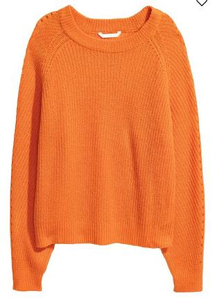 Стильная яркая вязаная кофта свитер h&amp;m