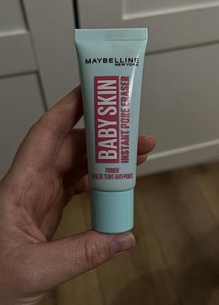 Праймер, база під макіяж maybelline new york baby skin instant pore eraser