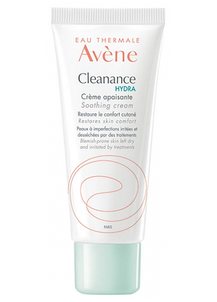 Заспокійливий крем для обличчя avene cleanance hydra 40 мл