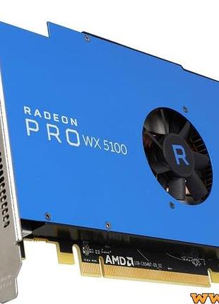 Відеокарта rx 470 radeon pro wx 5100 8gb gddr5 однослотова для ігор cad автокада рендерингу blender 2k 4k displayport 4 моніторів