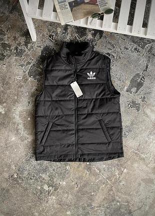 Жилетка чорна adidas 2