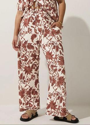 Широкие, свободные летние штаны limited collection yours, батал