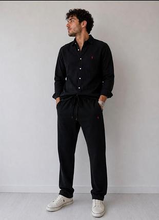 Летний комплект ralph lauren шины + рубашка l