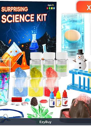 Научный набор для экспериментов 5 in 1 science lab kits для детей 4-6 лет, 52 stem опыта по геологии и химии