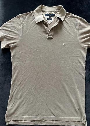 Футболка-поло  tommy hilfiger slim fit