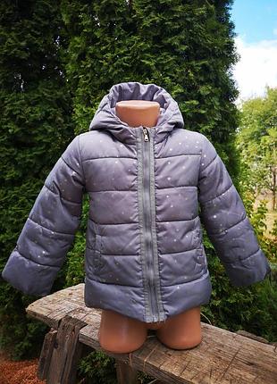 Теплая куртка на девочку 2 года 92 см 3