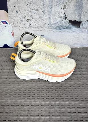 Hoka gaviota 5 кроссовки 37 размер беговые бежевые
