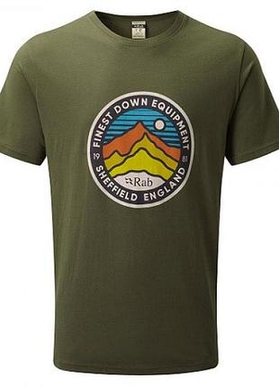 Футболка чоловіча rab stance 3 peaks ss tee army