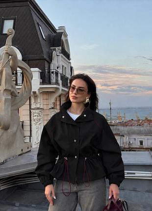 Идеальная куртка-тренч деми в цветах 🍁🍂 бордовый шнурок, осенние оттенки🍁 8